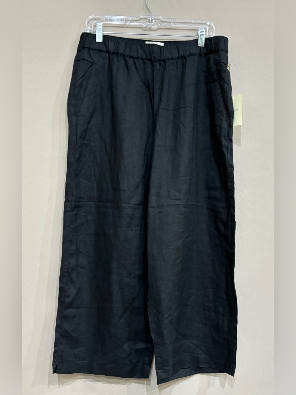 Cynthia Rowley Black Linen Pants, Large